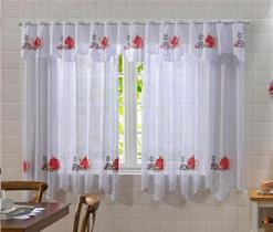 Cortina Renda 2.80 M X 1.50 M X0.30Cm Premium Bule Vermelho