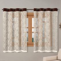 Cortina Renda 2,20m x 1,40m Oxford Sala Quarto Janela Cozinha Decorativa