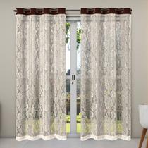 Cortina Renda 2,80m x 1,80m Apartamento Oxford Sala Quarto Janela Cozinha Decorativa