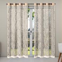 Cortina Renda 4,00m x 2,50m Oxford Sala Quarto Janela Cozinha Decorativa