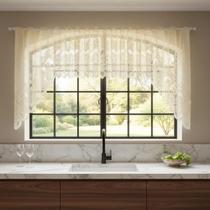 Cortina Renda Cascata 3,00 M X 1,00 Alt Arabesco Creme Cortina Renda Cascata 3,00 M X 1,00 Alt Arabesco Creme