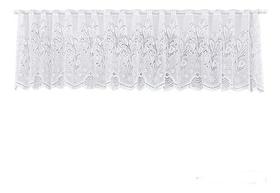 Cortina Renda Cascata Bando Reta Veneza Cozinha 0,60X3,00