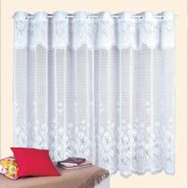 Cortina Renda Copa e Cozinha Tulipinhas 2,20 x 1,20m Cortina Renda Copa e Cozinha Tulipinhas 2,20 x 1,20m