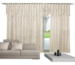 Cortina Renda Donna Inter 350x220 Cm Roseiral Bandô Marfim Cortina Renda Donna Inter 350x220 Cm Roseiral Bandô Marfim