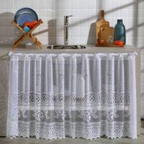 Cortina Renda Para Pia Balcão de Cozinha 200x80cm Lindas Estampas Diversos Modelos Cortina Renda Para Pia Balcão de Cozinha 200x80cm Lindas Estampas Diversos Modelos