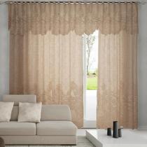 Cortina Renda Roseiral Sala Desert 3,00x1,80 Com bando Cortina Renda Roseiral Sala Desert 3,00x1,80 Com bando