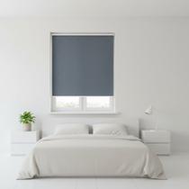 Cortina Rolo Cinza 1,00(L) X 2,60(A)M Peça Pronta Textil Poliéster