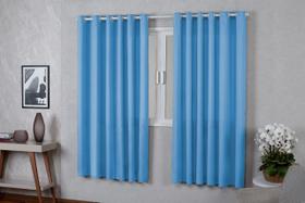 Cortina Roma 2,20x1,70 Quarto Sala Escritorio Azul Bebê