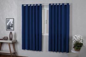 Cortina Roma 2,20x1,70 Quarto Sala Escritorio Azul Royal
