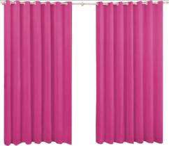Cortina Roma 2,20X1,70 Quarto Sala Escritorio Pink
