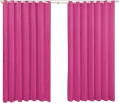 Cortina Roma 2,20X1,70 Quarto Sala Escritorio Pink