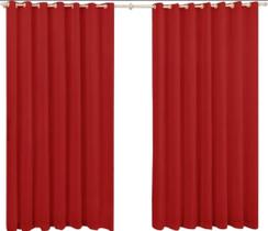 Cortina Roma 2,20X1,70 Quarto Sala Escritorio Vermelho - Sofisticada Moda Casa