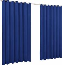 Cortina Roma 3,00X2,20 Quarto Sala Escritorio Azul Royal - Sofisticada Moda Casa Cortina Roma 3,00X2,20 Quarto Sala Escritorio Azul Royal - Sofisticada Moda Casa