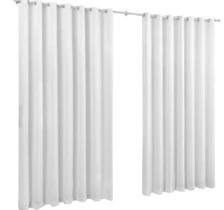 Cortina Roma 3,00X2,20 Quarto Sala Escritorio Branco