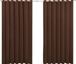 Cortina Roma 3,00X2,20 Quarto Sala Escritorio Marrom