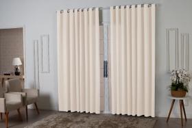 Cortina Roma 3,00x2,20 Quarto Sala Escritorio Palha