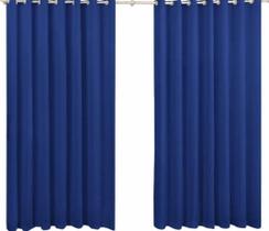 Cortina Roma Em Microfibra Azul Royal 2,20x1,70m Cortina Roma Em Microfibra Azul Royal 2,20x1,70m