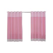 Cortina Rosa Claro quarto de bebê 2.80m voil infantil Rose Cortina Rosa Claro quarto de bebê 2.80m voil infantil Rose
