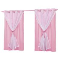 Cortina Rosa para Janela 2,20x1,30 Quarto de Menina Teen - EMPÓRIO DO LAR Cortina Rosa para Janela 2,20x1,30 Quarto de Menina Teen - EMPÓRIO DO LAR