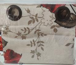 Cortina Rústica Estampada Sala