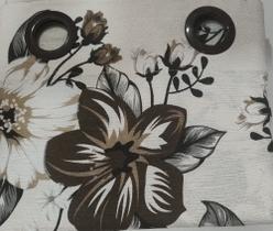 Cortina Rústica Estampada Sala