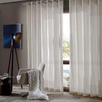 CORTINA RUSTICA FENÍCIA EFEITO LINHO 3,00m x 1,70m CRU - BELLA JANELA