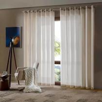 Cortina Rústica Salta 420x230 cm Natural - 2 Peças Cortina Rústica Salta 420x230 cm Natural - 2 Peças