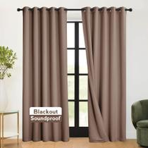 Cortina RYB HOME 3 em 1 à prova de som Blackout Thermal Mocha 160x240cm Cortina RYB HOME 3 em 1 à prova de som Blackout Thermal Mocha 160x240cm