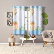 Cortina Safari Baby 2,00X 1,50 para Quarto Infantil, Criança, Bebe, Janela, Decoração.