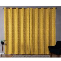 Cortina Sala Jacquard 6.00m X 2.60m Semi Blackout Requinte Varão Simples