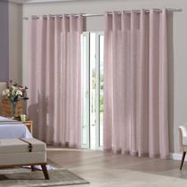 Cortina Sala Ou Quarto Bella Janela Duplex Glam 3,00x2,30