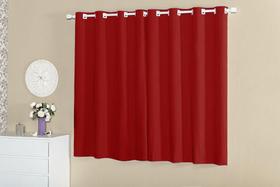 Cortina Sala Quarto 2.00m x 1.70m Oxford Roma Varão Simples - Vermelho Cortina Sala Quarto 2.00m x 1.70m Oxford Roma Varão Simples - Vermelho