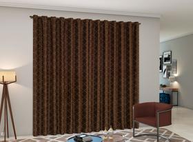 Cortina Sala Quarto 3 Metros Semi Blackout 3,00 X 2,80 mts Jacquard