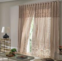 CORTINA SALA QUARTO 3,50X2,20 Com BANDO RENDA MARROM CORTINA SALA QUARTO 3,50X2,20 Com BANDO RENDA MARROM
