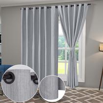 Cortina Sala Quarto Castele Linhão Cru 4,00m x 2,80m - Paulo Cezar Enxovais