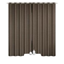Cortina Sala Quarto Cetim Cristal Blackout Film 3,00X2,50Alt