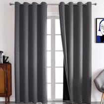 Cortina Sala Quarto Corta Luz 100% Blackout 1,38x1,98 +ilhos - PLASTLEO