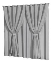 Cortina Sala Quarto Linho Flame 2,00 Largura X 2,50 Altura