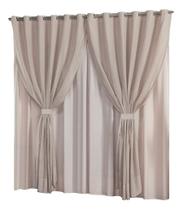 Cortina Sala Quarto Linho Flame 2,80 Largura X 2,50 Altura