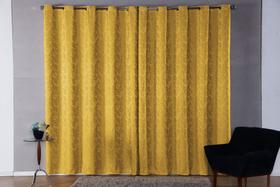 Cortina Sala Quarto Luxo Jacquard 2,80x1,70 Semi Blackout Dourado Cortina Sala Quarto Luxo Jacquard 2,80x1,70 Semi Blackout Dourado