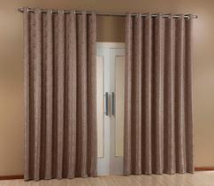 Cortina Sala Quarto Luxo Jacquard 2,80x1,70 Semi Blackout - taty enxovais