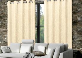 Cortina Sala Quarto Renda Com Forro Ilhós 3,00x1,80m Rami Cortina Sala Quarto Renda Com Forro Ilhós 3,00x1,80m Rami
