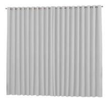 Cortina Sala Quarto Tecido Blackout Branco Gelo 2,00X1,30