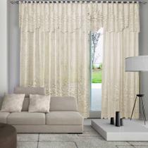 Cortina Sala Roseiral Renda 3,00 larg x 1,80 alt Marfim Cortina Sala Roseiral Renda 3,00 larg x 1,80 alt Marfim