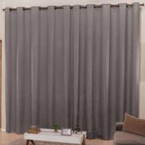 Cortina Sala Seda Amassada 3.00m x 2,50m Varão Simples