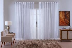 cortina sala voal quadriculado charm decoraçao 6,00x2,80