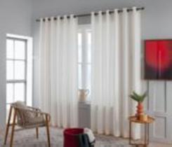 Cortina San Francisco Cru-Linho 260X170Cm - Becadecor