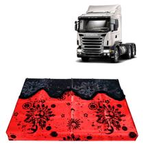 Cortina SC 124 Cabine Alta Cetim Div/Diant/Tras - Vermelho Cortina SC 124 Cabine Alta Cetim Div/Diant/Tras - Vermelho