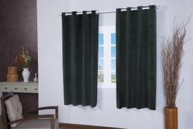 Cortina Semi Blackout de Tecido Suede Imperial para Sala Quarto Escritório 4,00m x 2,50m Verde Musgo