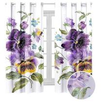 Cortina Semi Blecaute Blackout Floribela 2.00 X 1.50